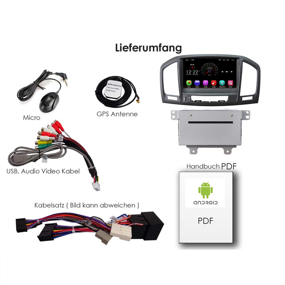 TAFFIO Opel Insignia Android Autoradio 7 Zoll Touch GPS DVD