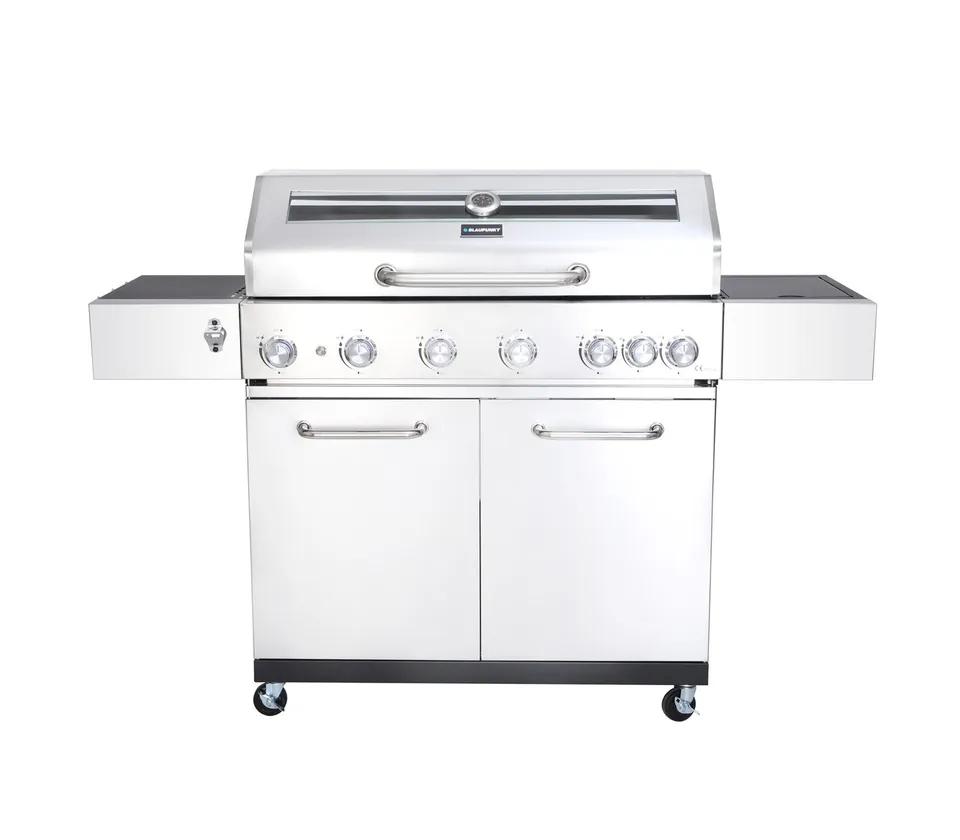 Blaupunkt GG621 Gasgrill 6 Brenner mit Seitenbrenner 26,8 kW