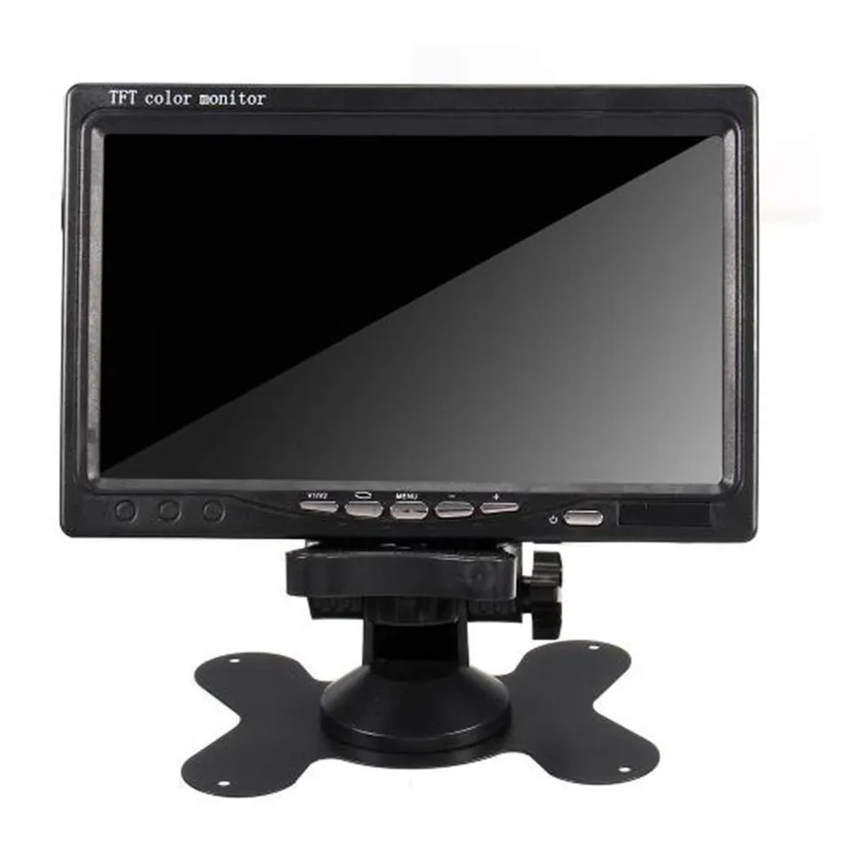 TAFFIO Universal 7" Monitor Display Rückfahrkamera Cinch