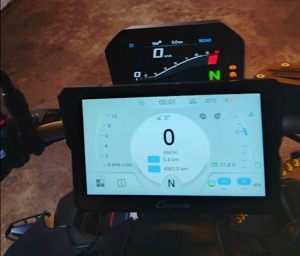 Carpuride W702BS Motorrad CarPlay-Display 7 Zoll BMW Wonder Wheel