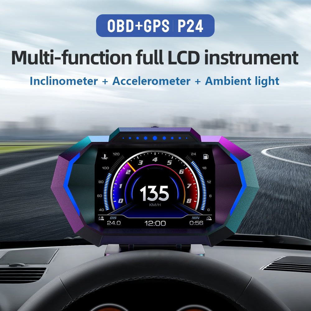 Carpuride P24 Head-Up-Display OBD2 GPS Auto