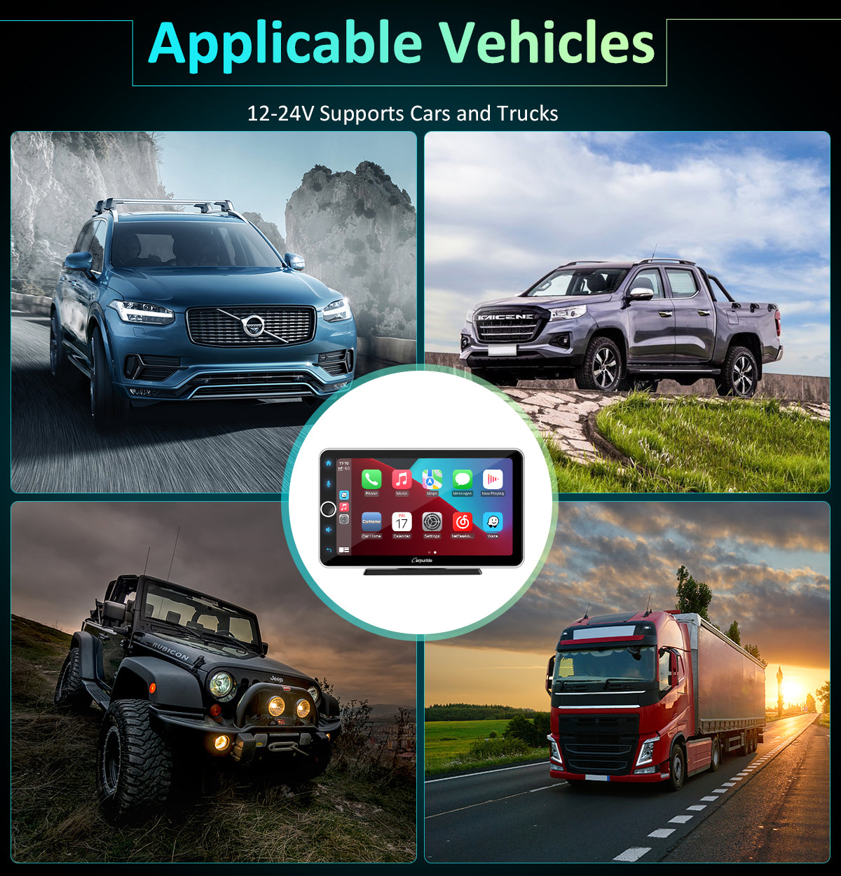 Carpuride Car Smart Stereo W706 CarPlay-Display 7 Zoll Silber
