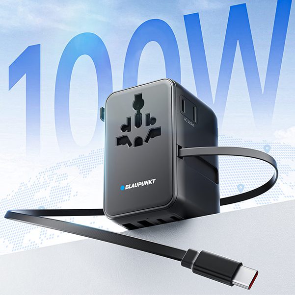 Blaupunkt BP-AB1205B Reiseadapter 100W GaN 7-fach Universal