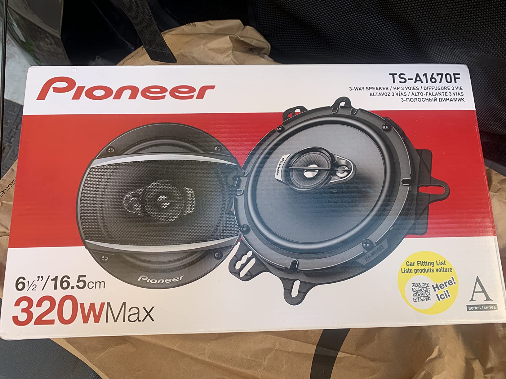 Pioneer TS-A1670F Auto-Lautsprecher 16,5cm 3-Wege 320W Set