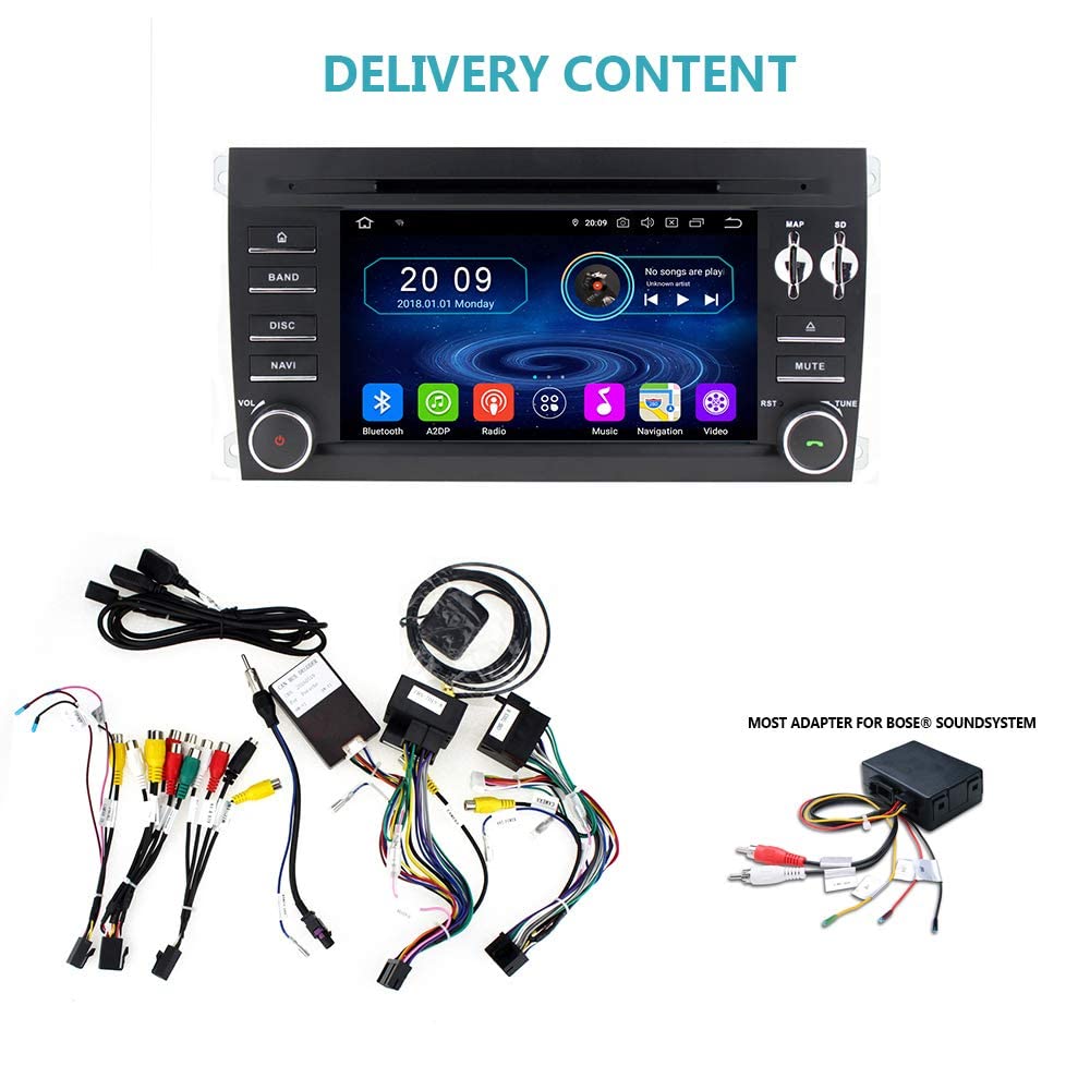 TAFFIO Cayenne 9 Zoll Android Autoradio Bose GPS USB