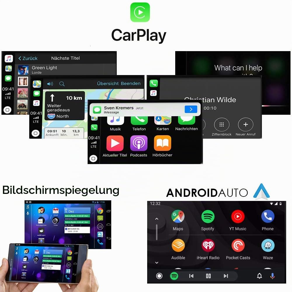 TAFFIO Mercedes NTG5 CarPlay Android Auto Modul Nachrüstung