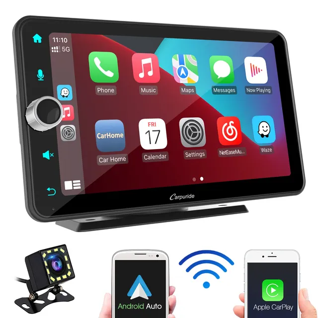 Carpuride Car Smart Stereo W706 CarPlay-Display 7 Zoll mit Rückfahrkamera
