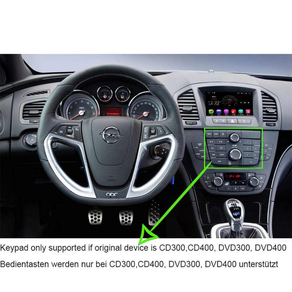 TAFFIO Opel Insignia Android Autoradio 7 Zoll Touch GPS DVD