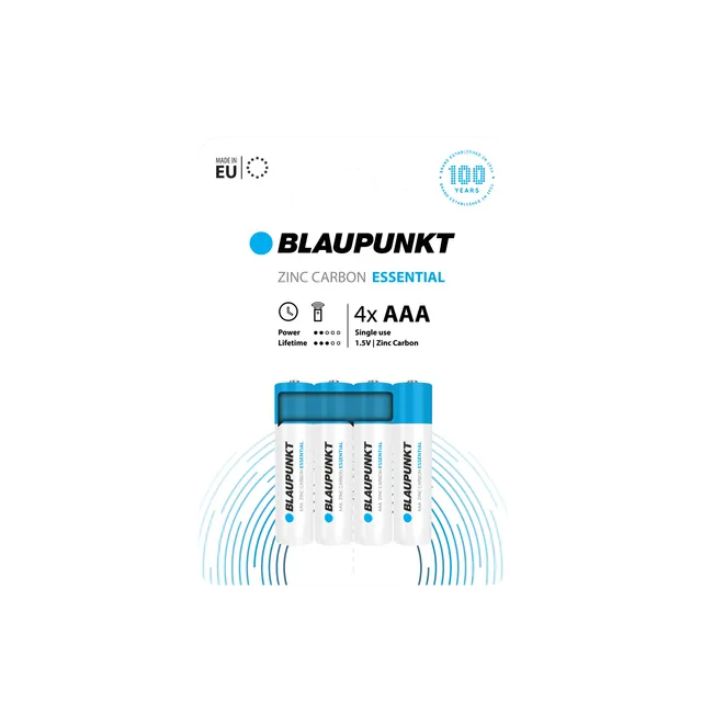 Blaupunkt Essential Zinc Carbon AAA Batterie AAA Zinkkohle