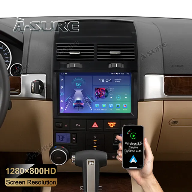 A-Sure GPS Touareg Autoradio 9 Zoll 2+32GB Android 12