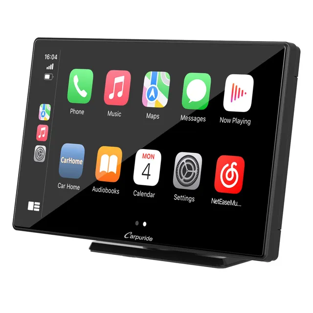 Carpuride Car Smart Stereo CarPlay-Display 9 Zoll Touchscreen Bluetooth
