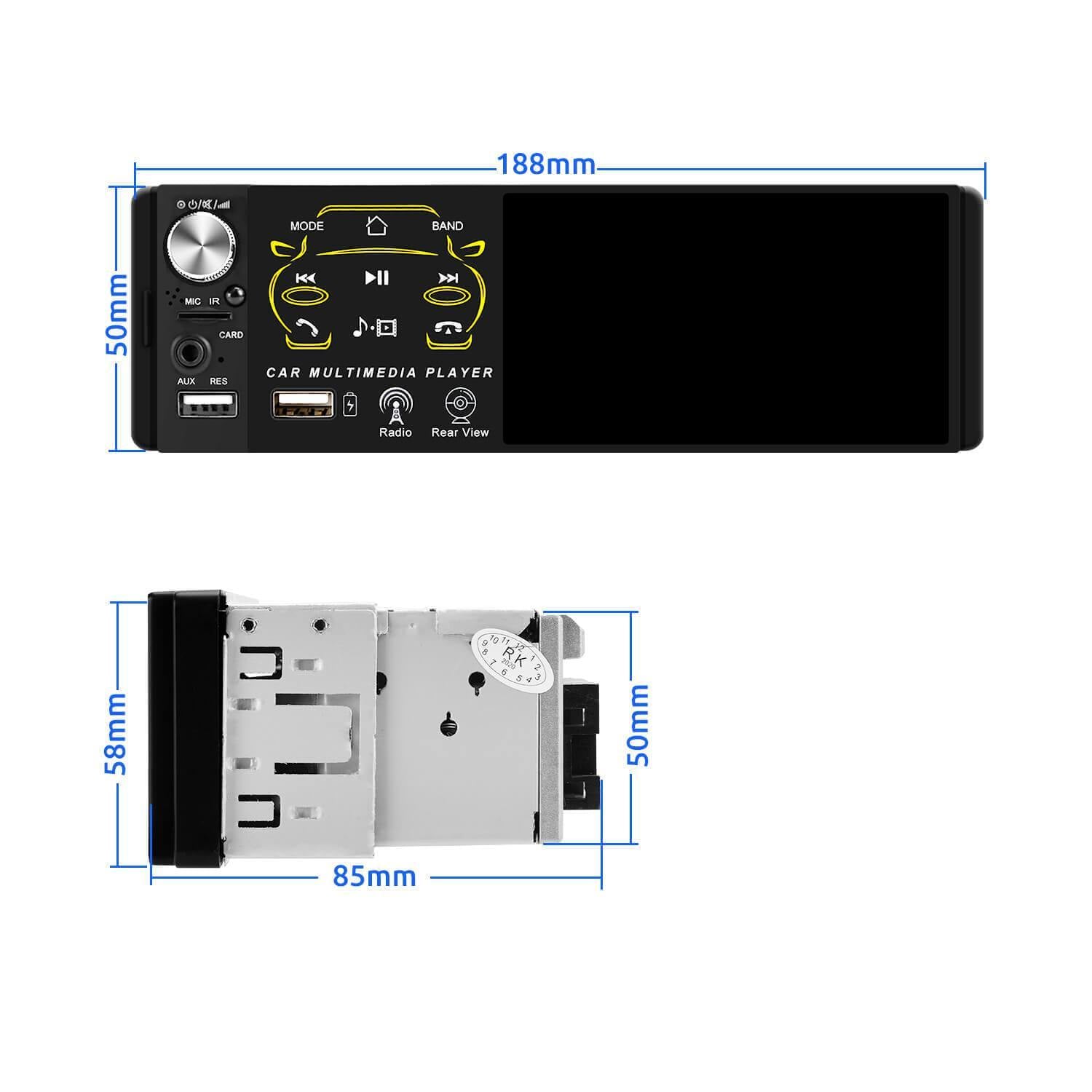 ESSGOO FS0001 MP5 Autoradio Bluetooth mit USB Standard