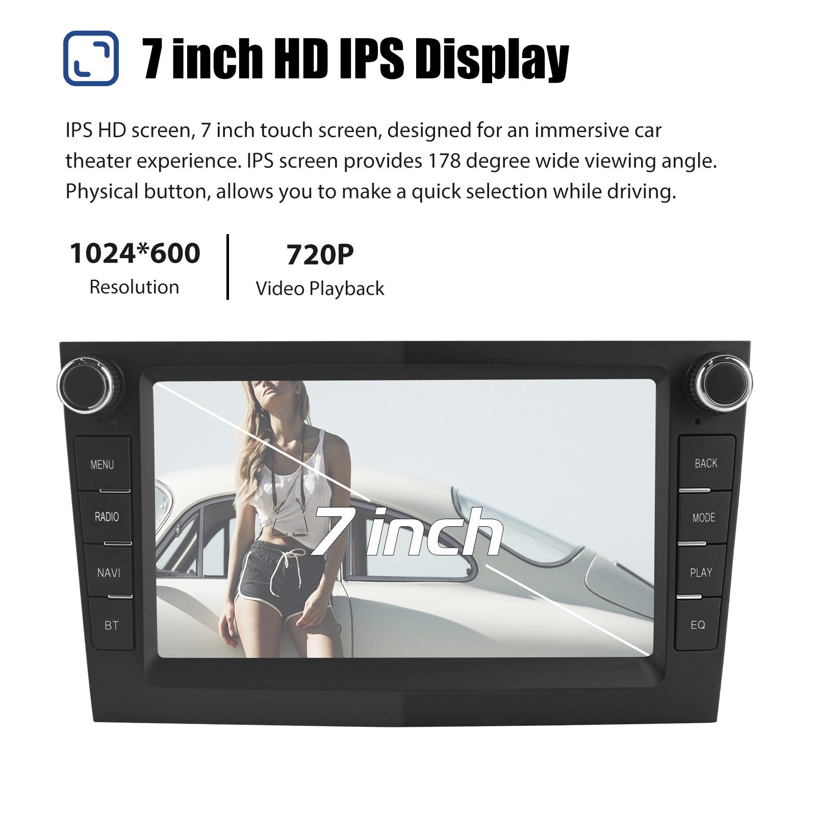 ESSGOO Car Stereo AZ0001 Autoradio 7 Zoll Opel HD
