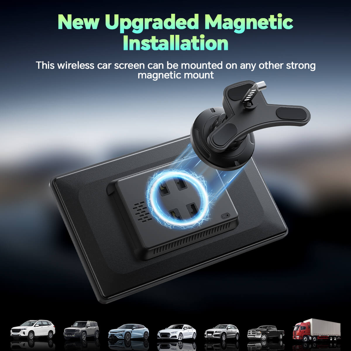 LAMTTO RC17 CarPlay-Display 8 Zoll Smart mit Halterung