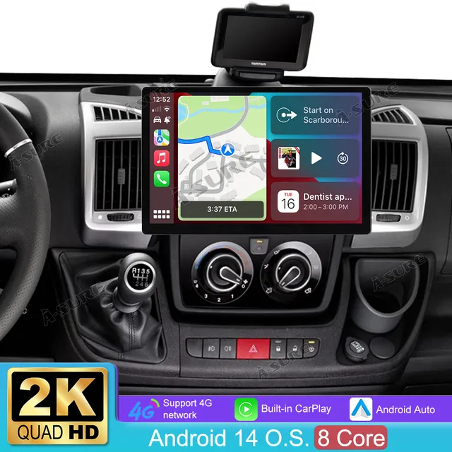 A-Sure GPS Autoradio Ducato 13,1 Zoll 4+64GB CarPlay