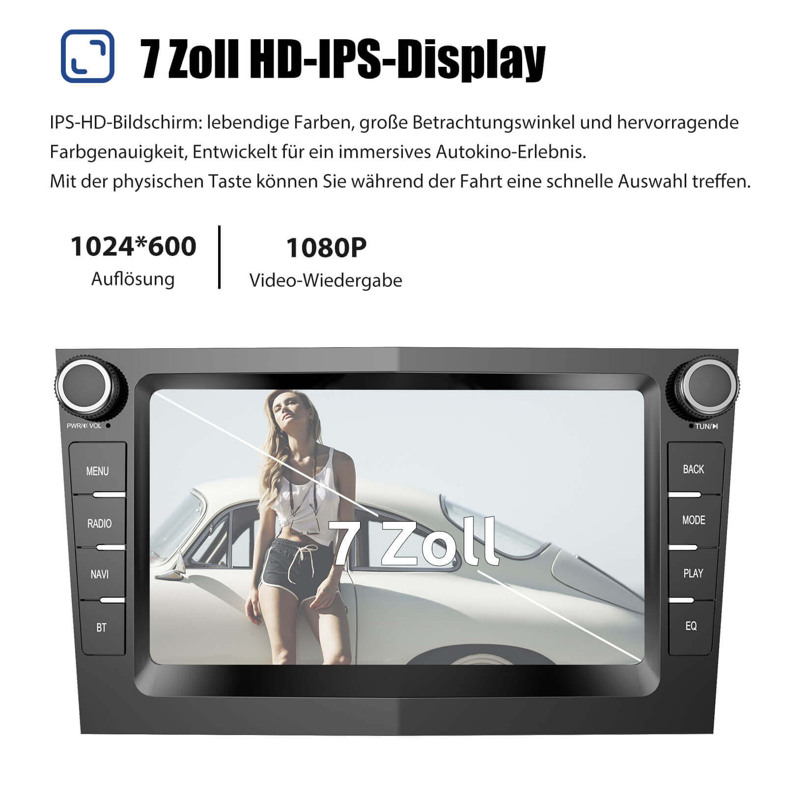 ESSGOO Car Stereo AZ0001 Autoradio 7 Zoll für Opel Android 15