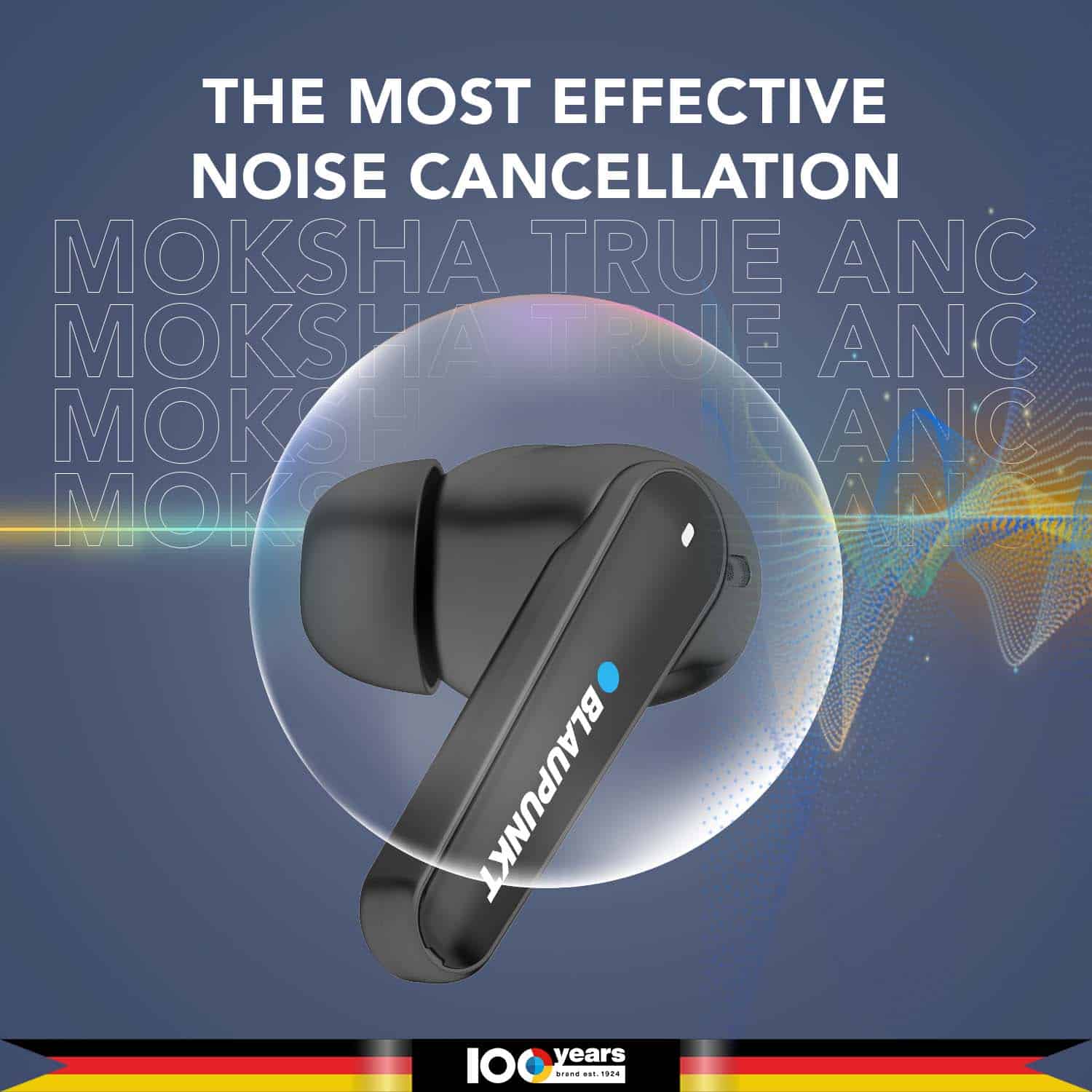 Blaupunkt BTW300 Moksha True ANC Earbuds Schwarz
