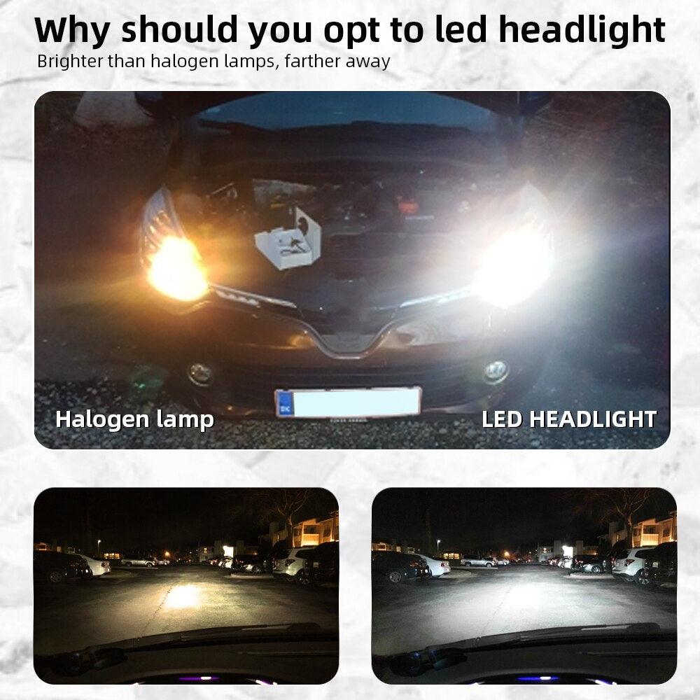 ESSGOO Auto Head Light H7 LED-Scheinwerfer weiß 8000LM