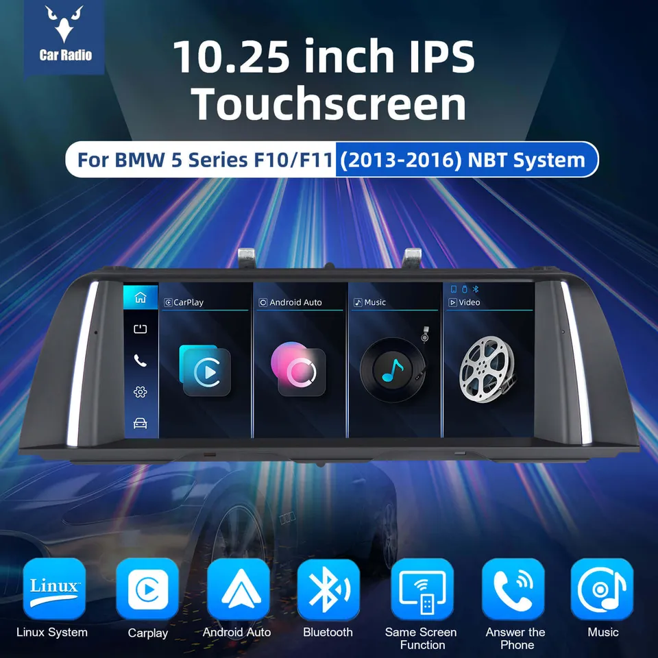 ESSGOO Car Stereo LZ0001 BMW 5er F10 Autoradio 10,25 Zoll