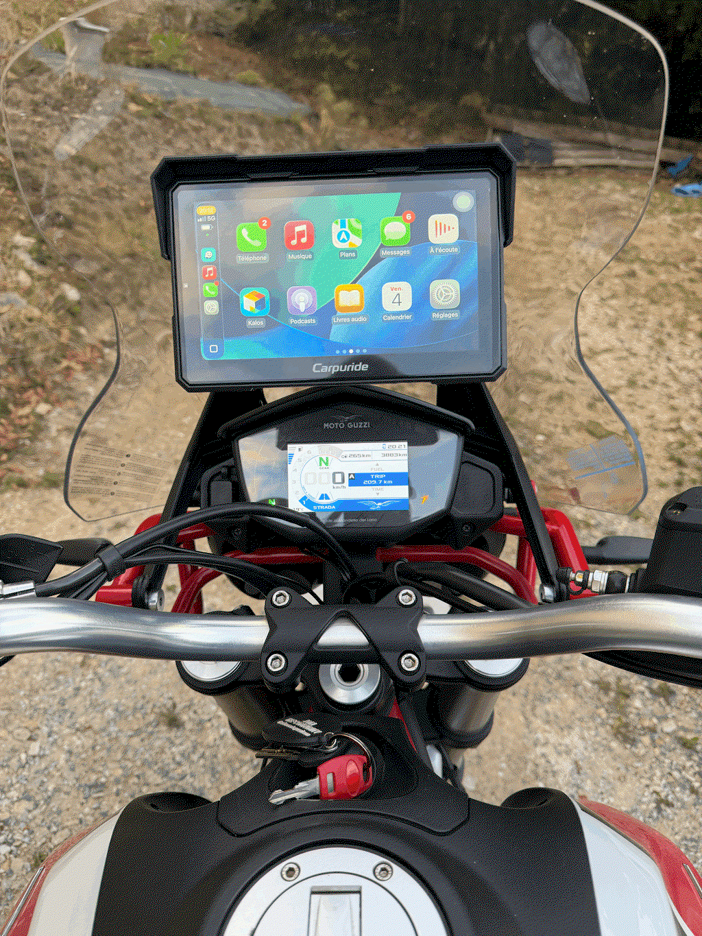 Carpuride W702 Plus Motorrad Display 7 Zoll CarPlay GPS