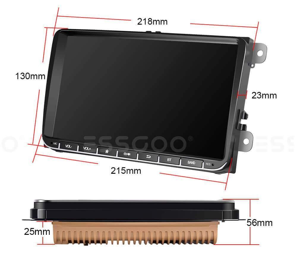 ESSGOO AR9004 Car Stereo VW Autoradio 9 Zoll 1+16G GPS