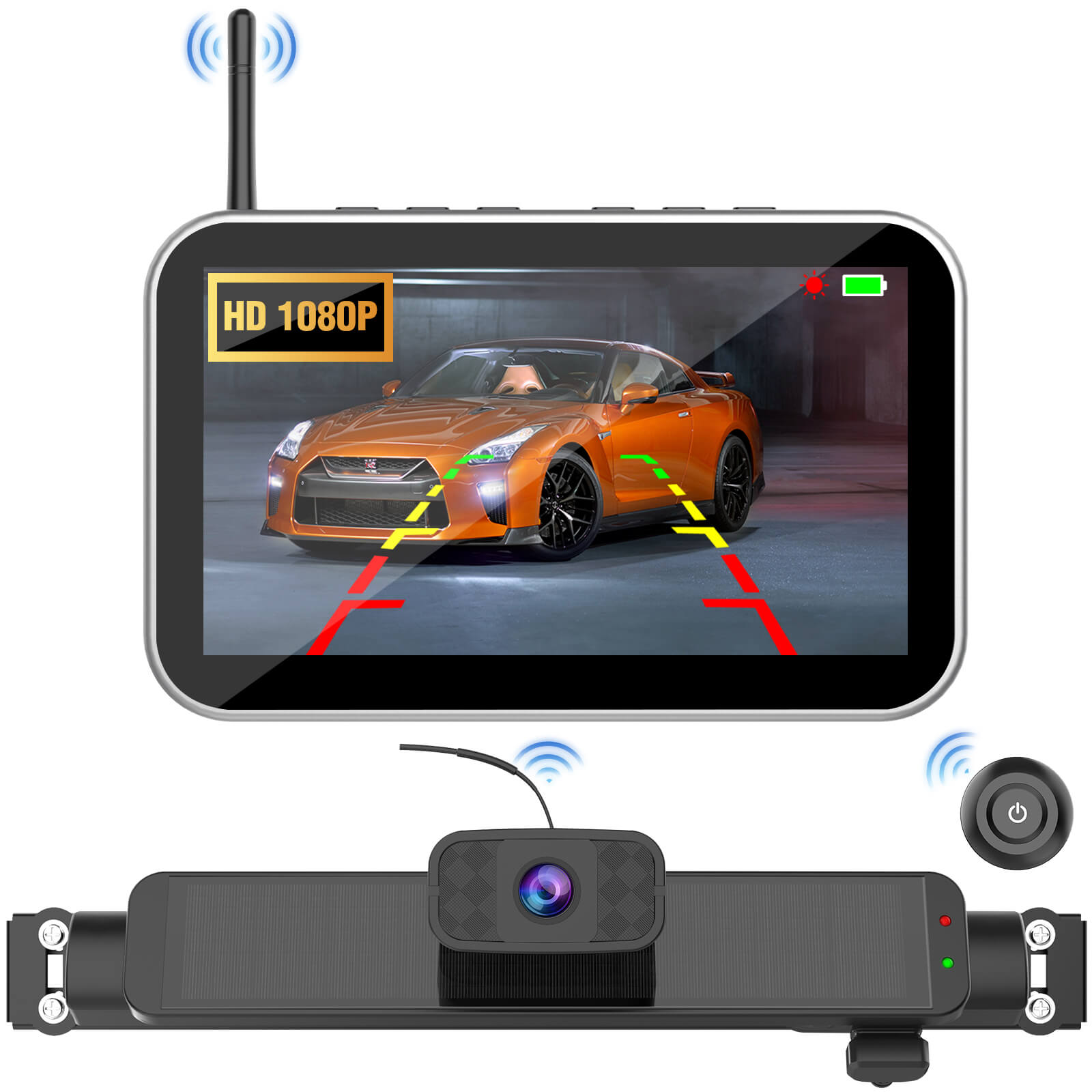 Carpuride Accessories WF02 Rückkamera Solar Kabellos HD