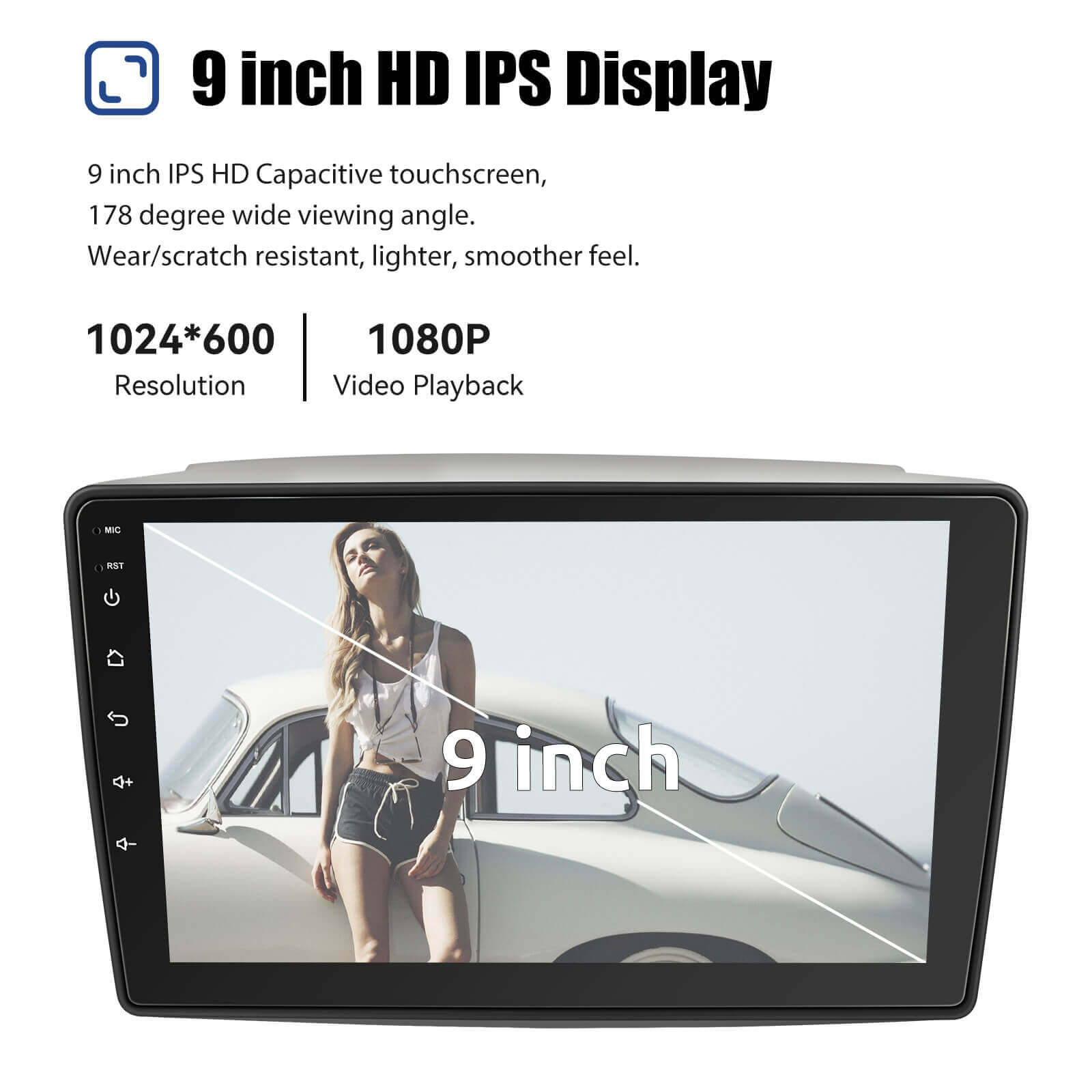 ESSGOO Car Stereo Autoradio 9 Zoll für Toyota Sienna mit Kamera