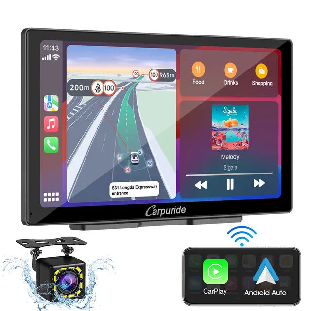 Carpuride Car Smart Stereo C98 Display 9 Zoll mit Rückfahrkamera
