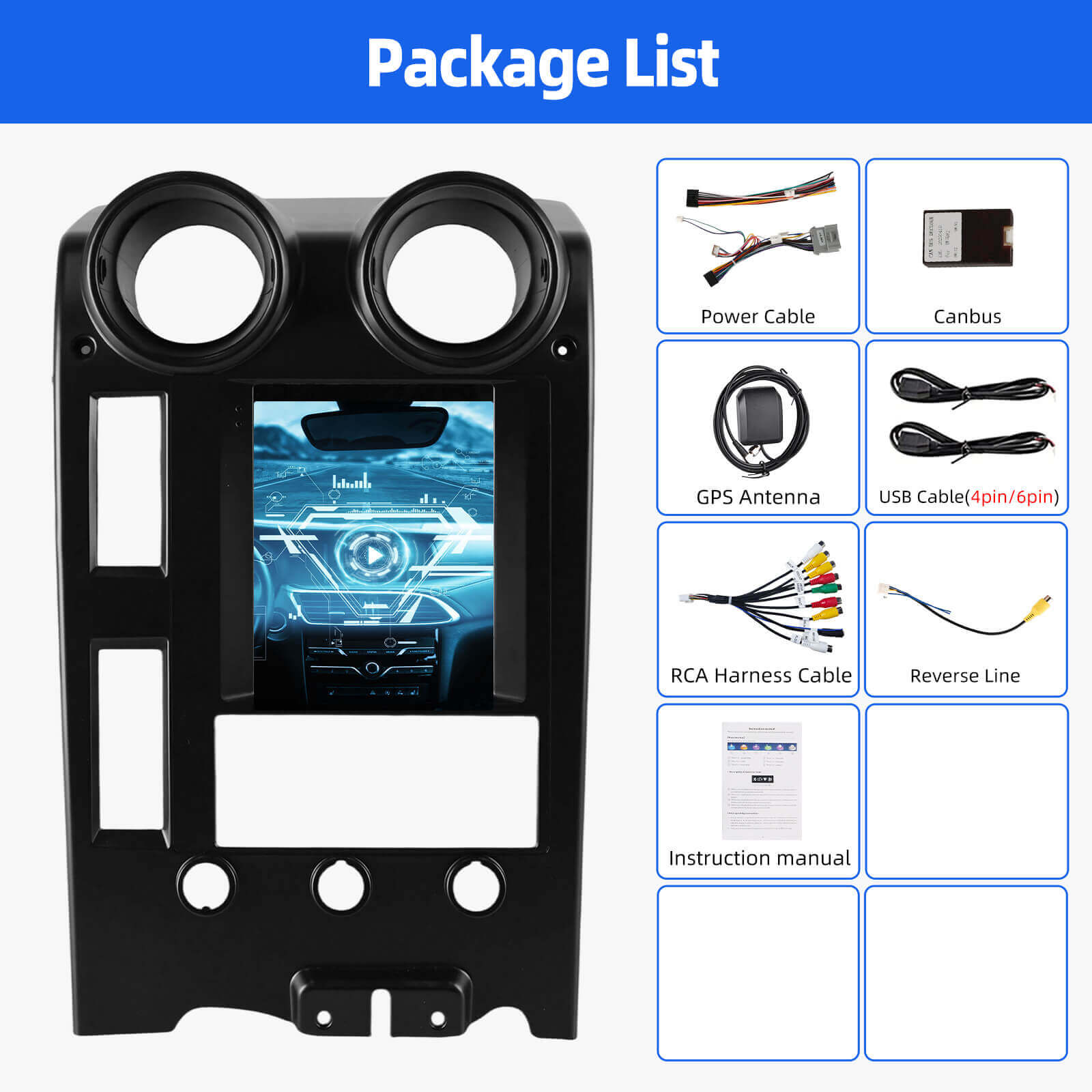 ESSGOO AR1002 Android 15 Autoradio 9,7 Zoll Hummer H2