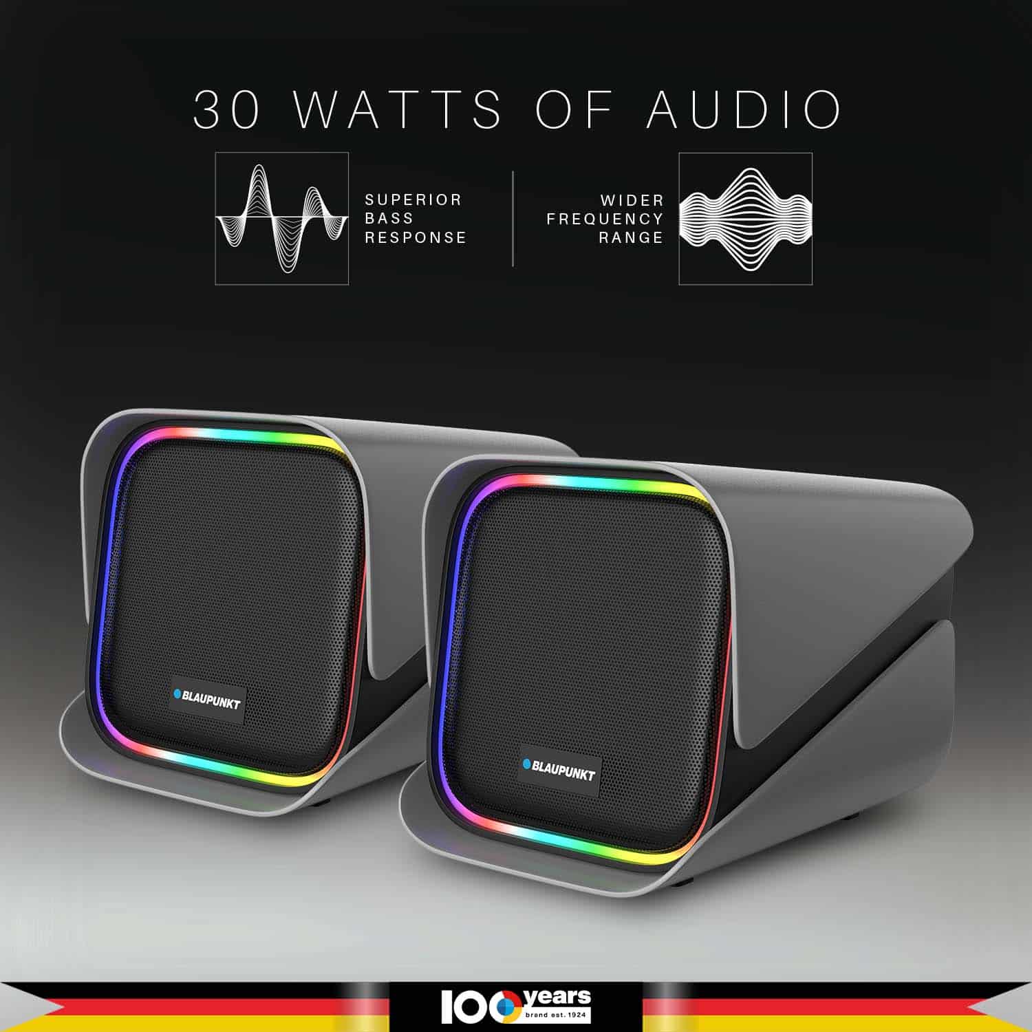 Blaupunkt TWINZ Bookshelf BT Lautsprecher 30W RGB