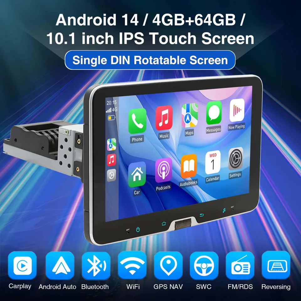 ESSGOO AR1001 Single DIN Autoradio MP5 Player Display