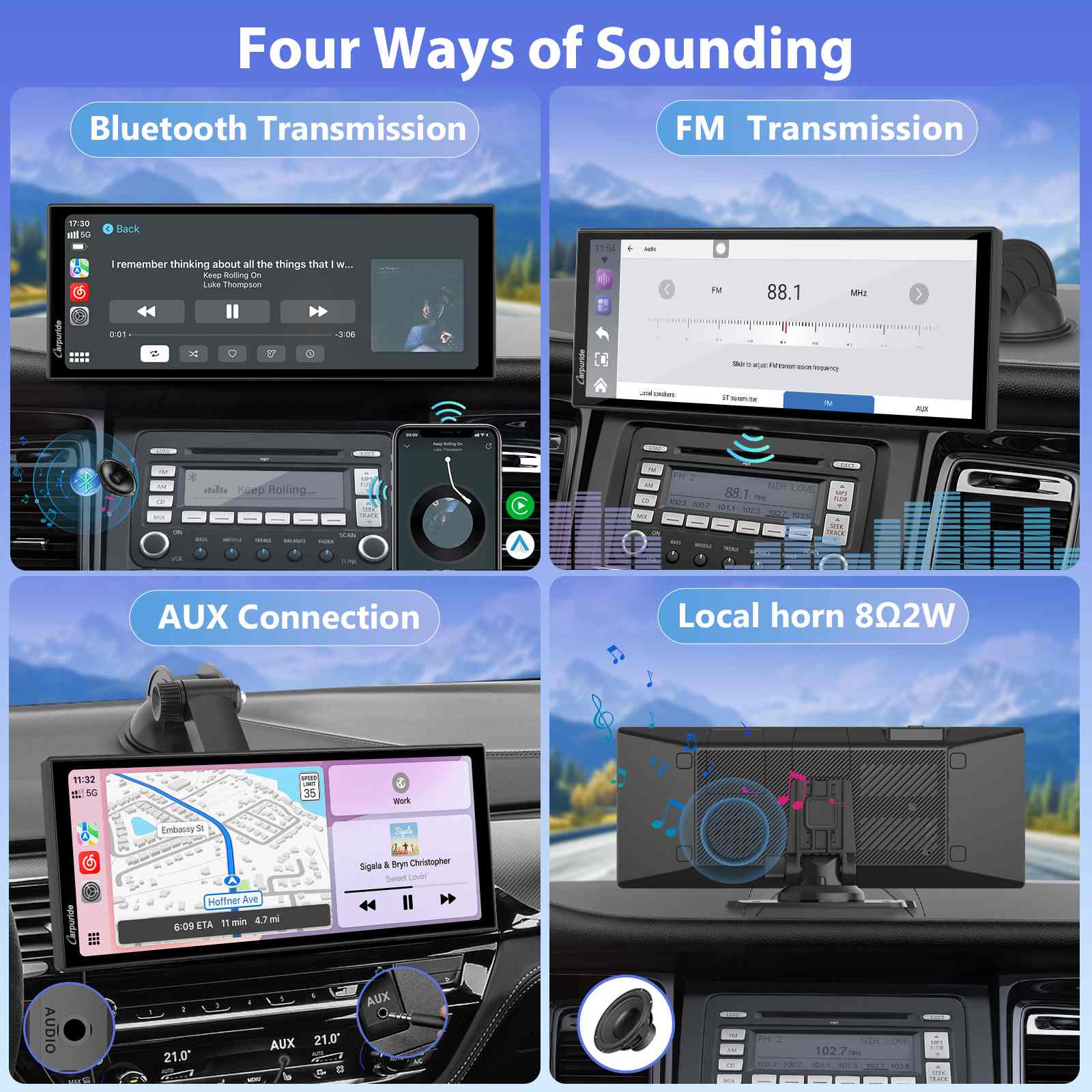 Carpuride Car Smart Stereo W125P Autoradio 11,26 Zoll Android