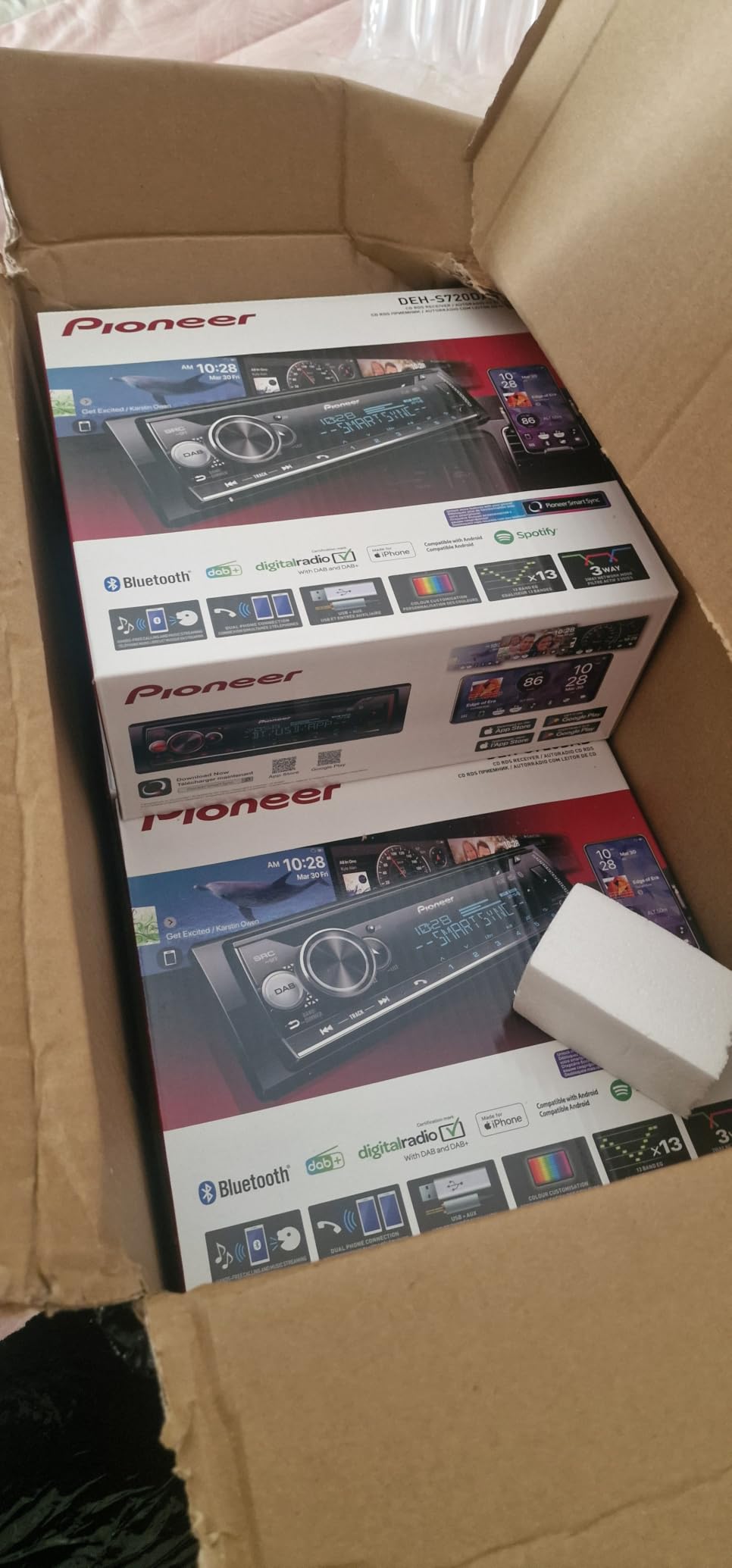 Pioneer DEH-S720DAB Autoradio 1-DIN CD DAB+ Bluetooth Antenne