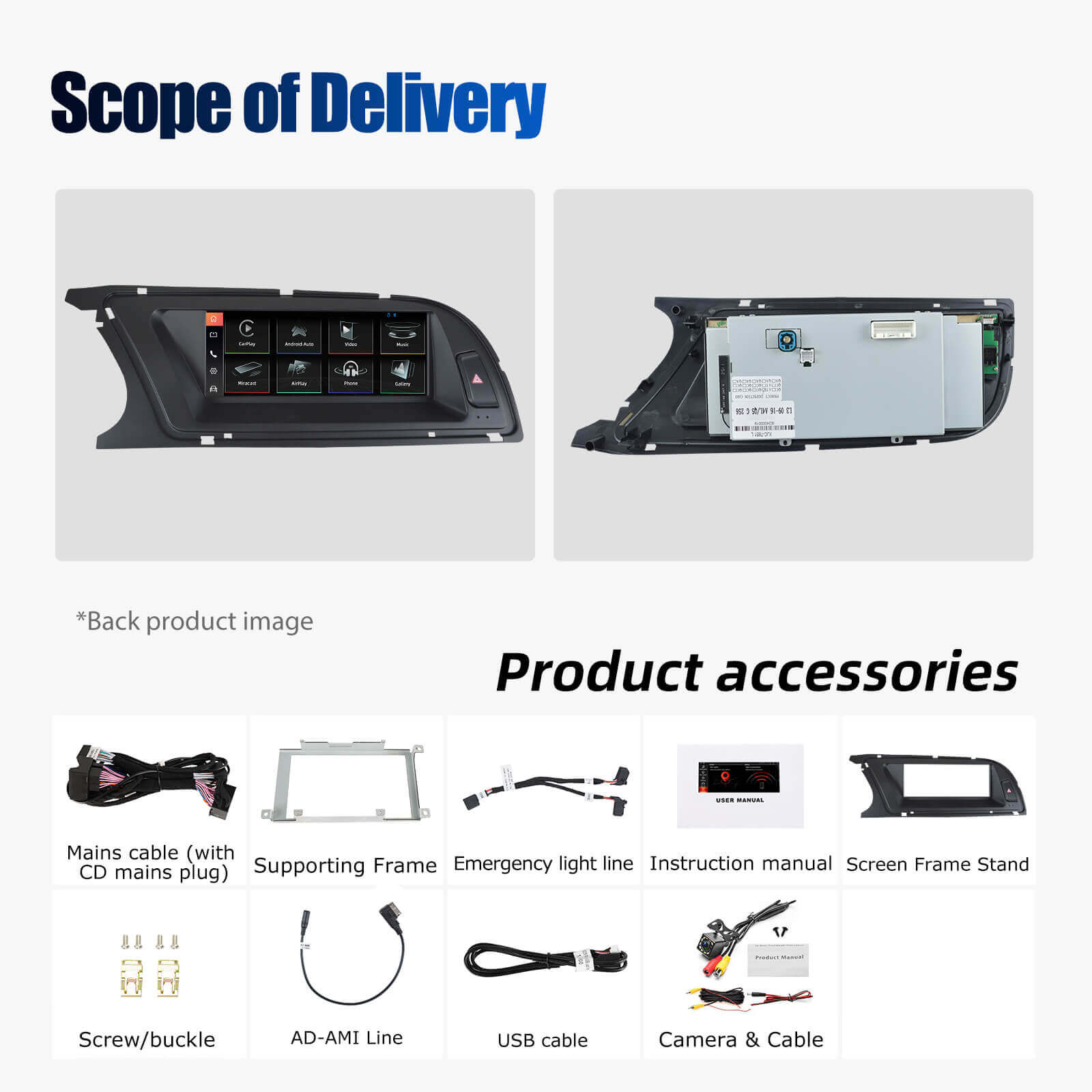 ESSGOO Car Stereo LZ0001 Autoradio 8,8 Zoll Audi A4 Linux