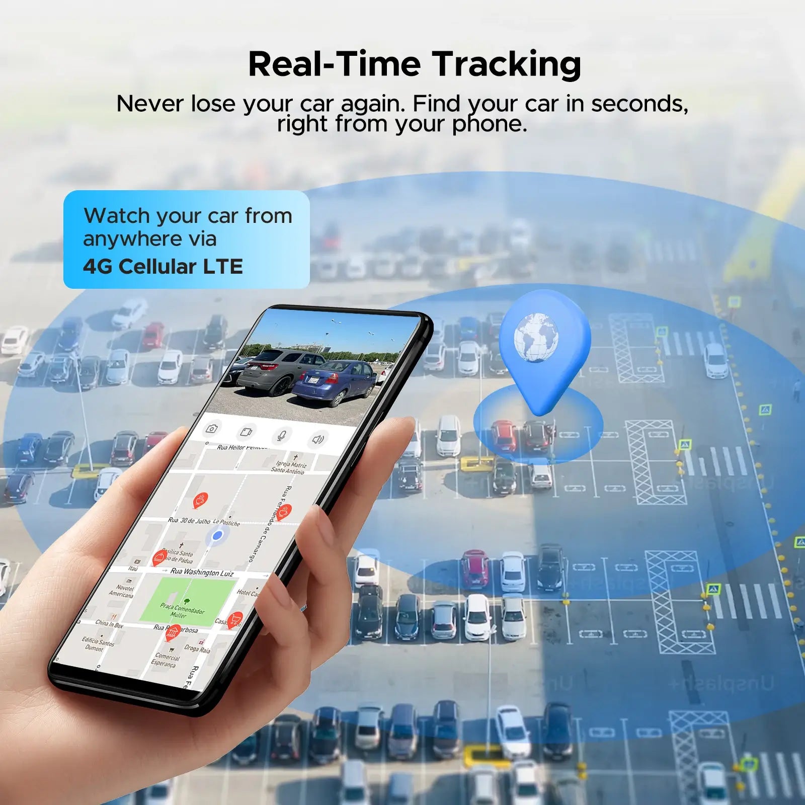 LAMTTO DC22 Dashcam 4G LTE GPS Cloud 1 Pack
