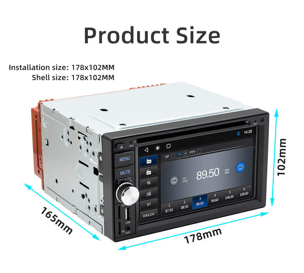ESSGOO Car Stereo S4800 2-DIN Autoradio CD DVD GPS