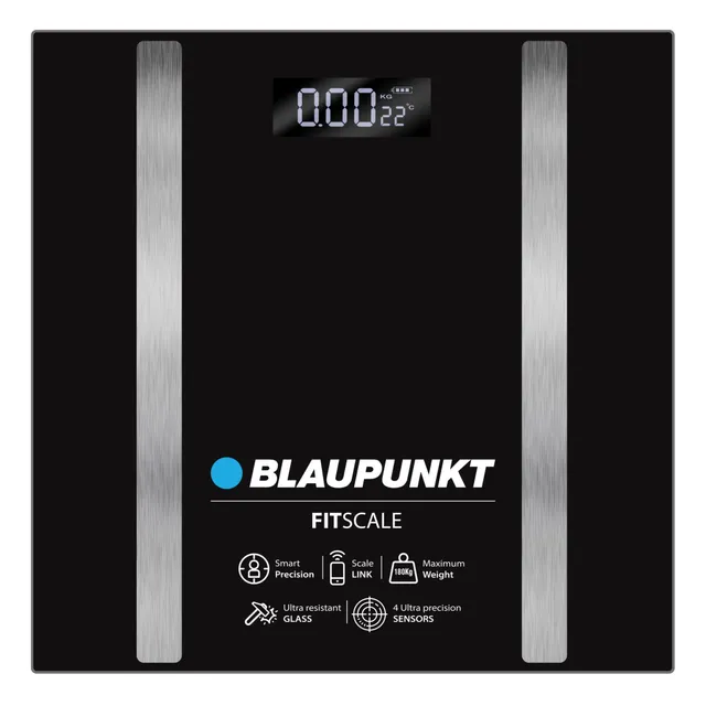 Blaupunkt Fit Scale Körperwaage digital 180kg Glas