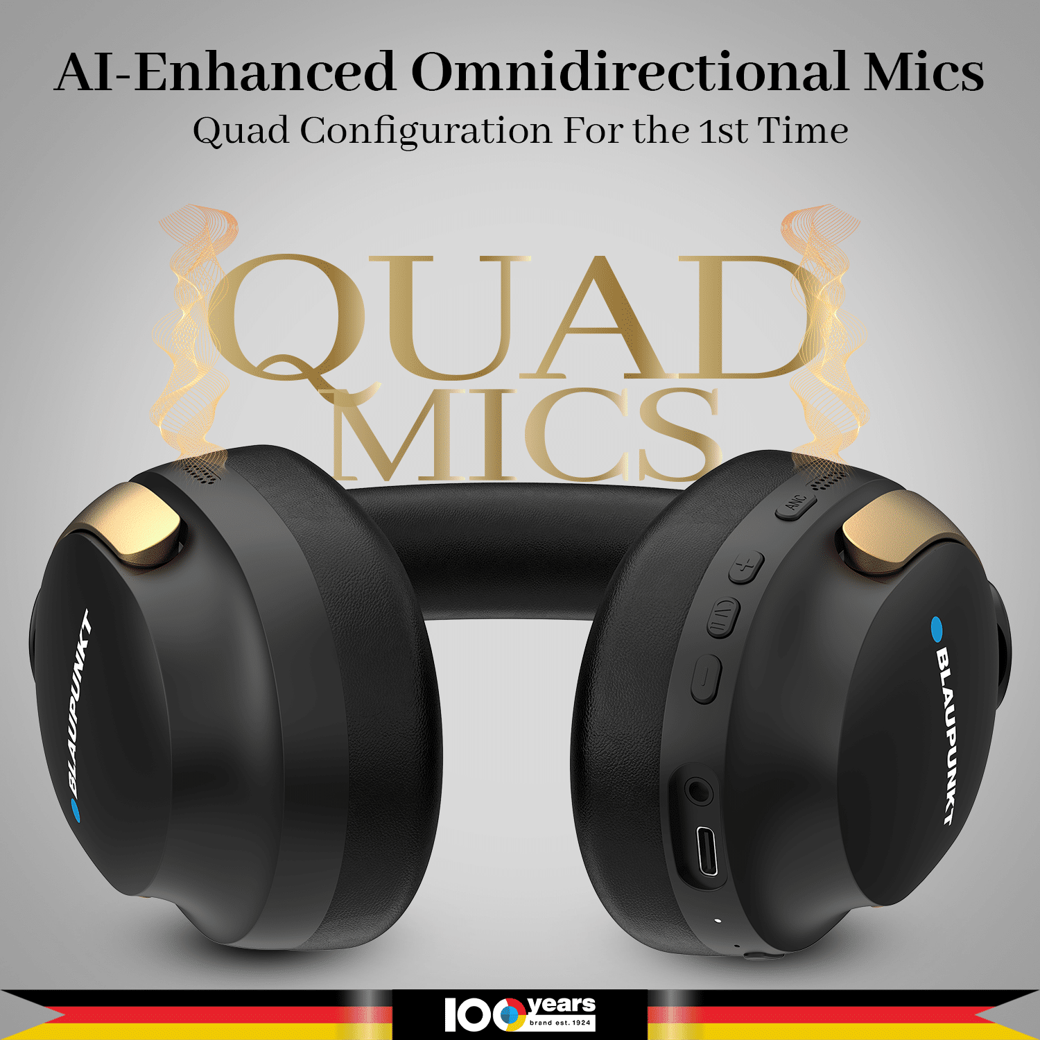 Blaupunkt BH71 Moksha Kopfhörer Hybrid ANC Bluetooth