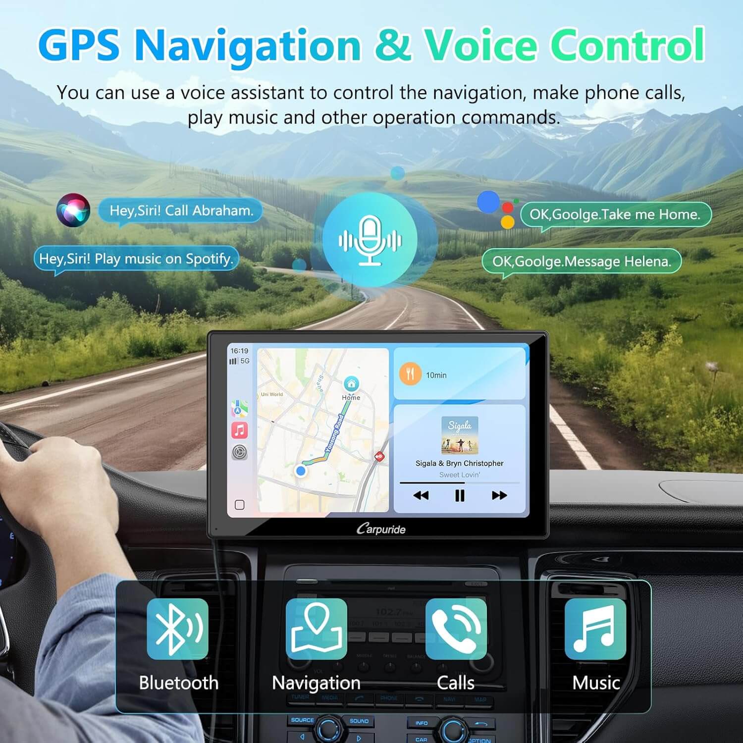 Carpuride V9 Autoradio 9 Zoll CarPlay Android Auto