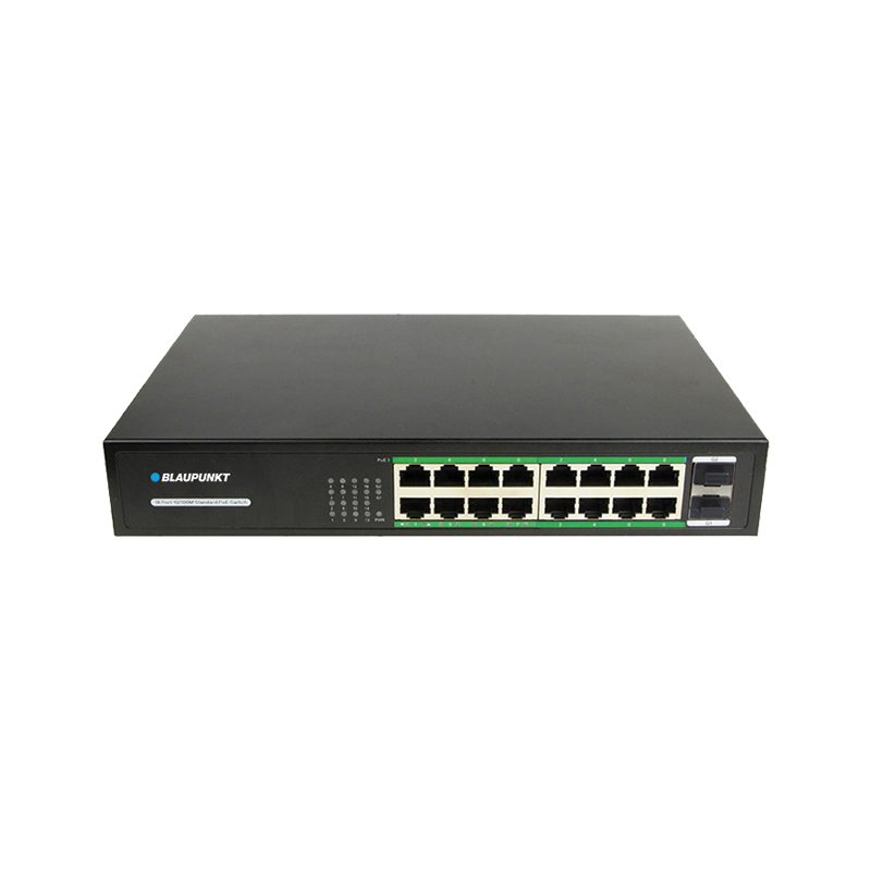 Blaupunkt BP-SWP-16GP2GF-250 PoE-Switch 18-Port