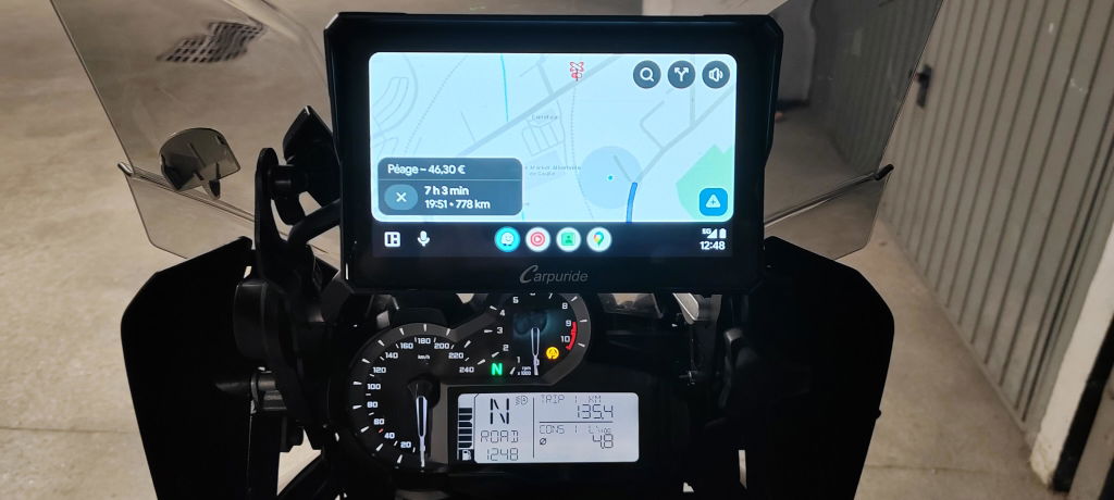 Carpuride W702B Pro Motorrad Display 7 Zoll IP67