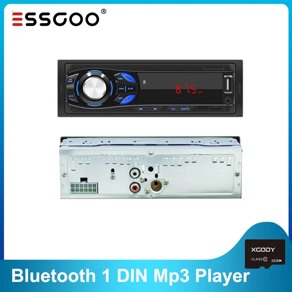 ESSGOO Car Stereo 1 Din Autoradio Bluetooth mit 32GB TF