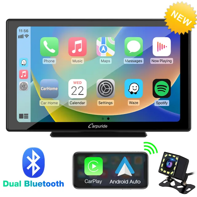 Carpuride Car Smart Stereo W901 Pro Display 9 Zoll Rückfahrkamera