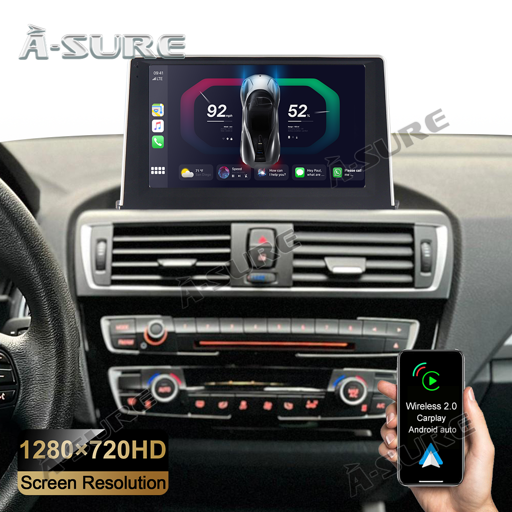 A-Sure GPS Autoradio BMW F20 F21 NBT 9 Zoll 2+32GB Android 12