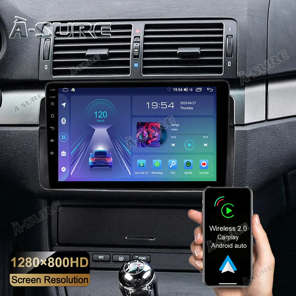 A-Sure GPS car radios 9 Zoll Autoradio BMW E46 3er 32GB