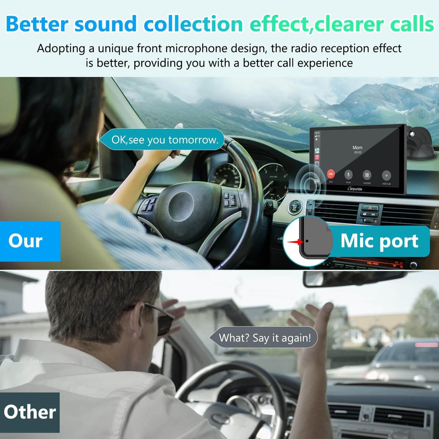 Carpuride V9 Autoradio 9 Zoll CarPlay Android Auto
