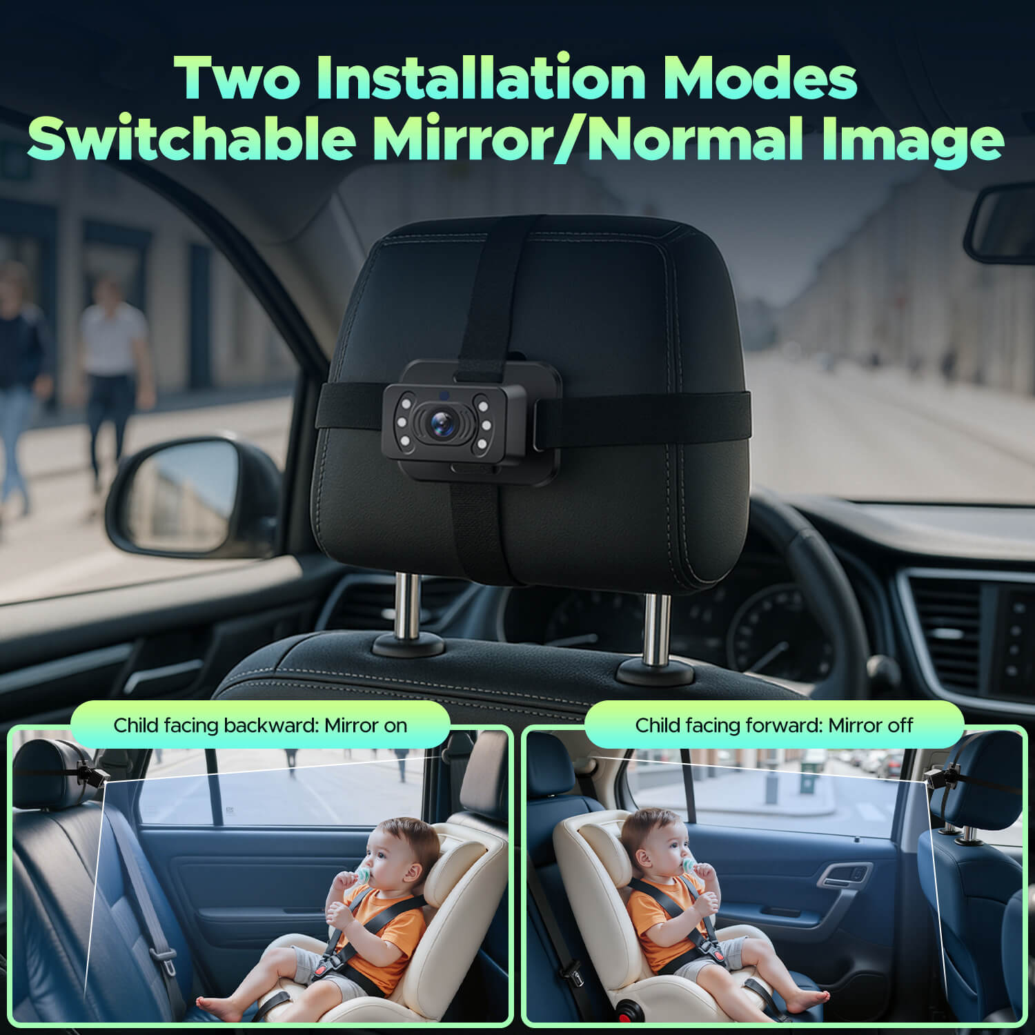 LAMTTO Carplay RC27 7 Zoll Babykamera Display