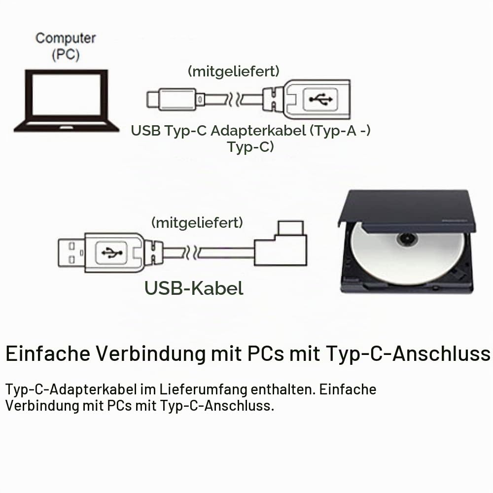Pioneer BDR-XD08EMB-S Blu-ray Brenner USB-C extern