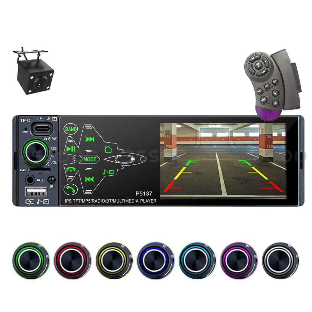 ESSGOO Car Stereo 1-DIN Autoradio Bluetooth 4 Zoll Touchscreen