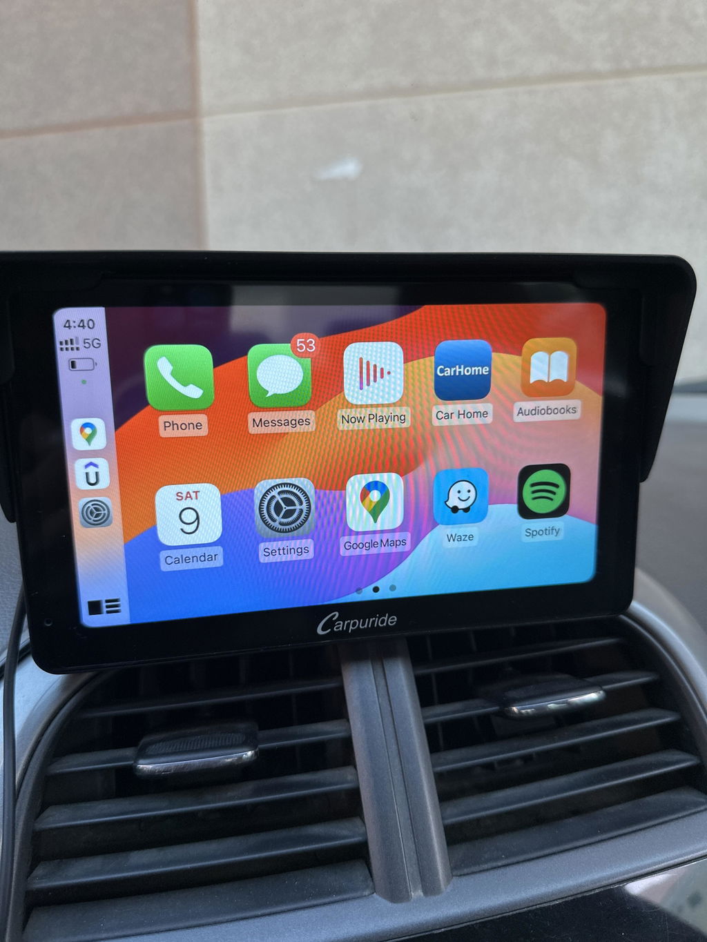 Carpuride V3 Smart Stereo 7 Zoll CarPlay-Display mit Blende